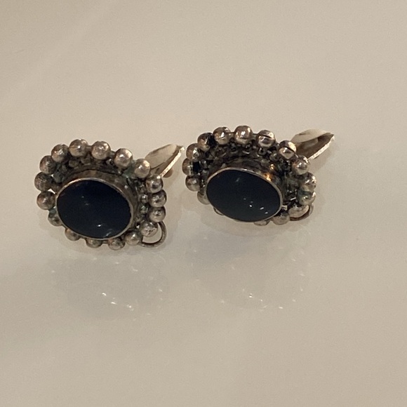 Black and Silver Earrings - Picture 5 of 5